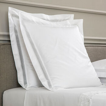 Ornate Medallion Lace Euro Sham