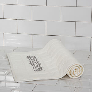 slide 1 Basket Weave Ricamo Tapis De Bain