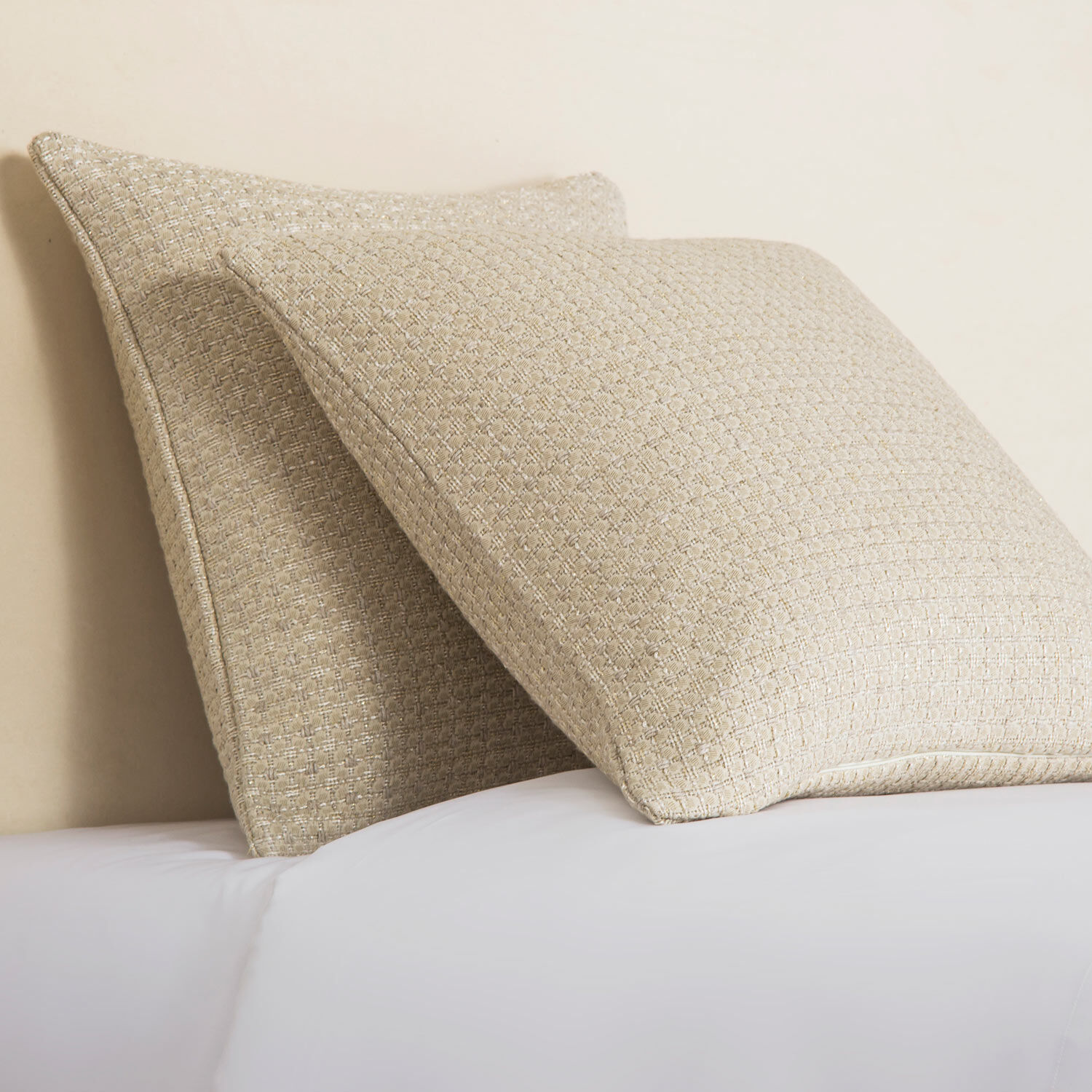 slide 2 Luxury Luminescent Tweed Decorative Pillow