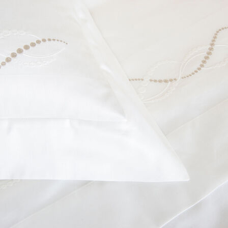 slide 3 Luminescent Pearls Embroidered Duvet Cover Set