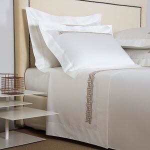 slide 2 Basket Weave Embroidered Sham