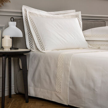 Lozenge Pizzo Completo Letto