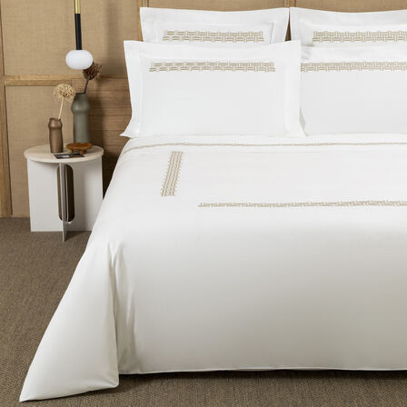 Basket Weave Embroidery Copripiumino