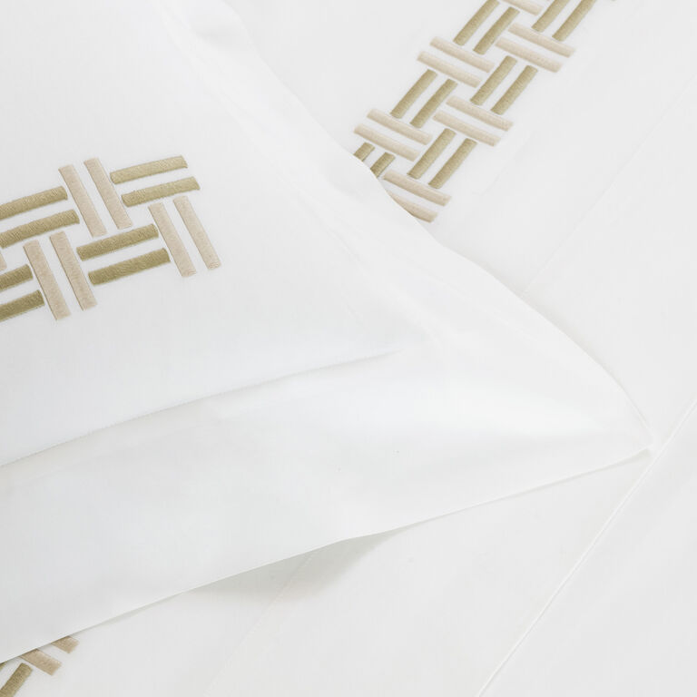 slide 3 Basket Weave Embroidery Completo Letto