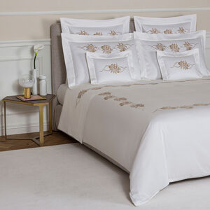 slide 5 Lotus Flower Embroidered Duvet Cover