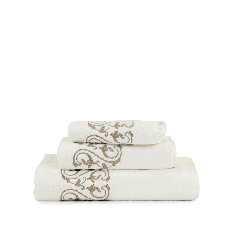 slide 1 Ornate Medallion Ricamo Gästetuch