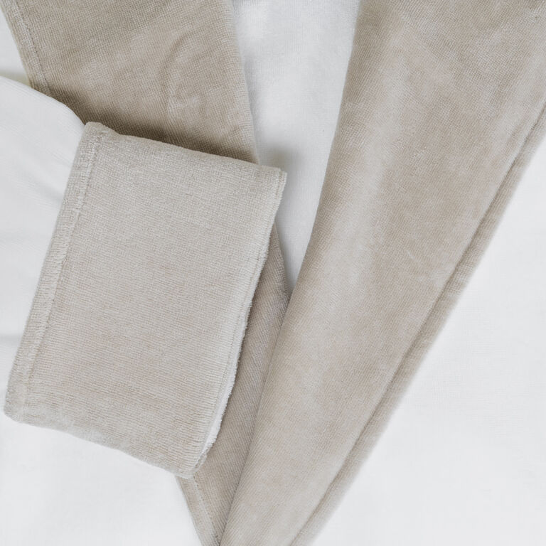 slide 2 Velour Shawl Collar Robe Grey