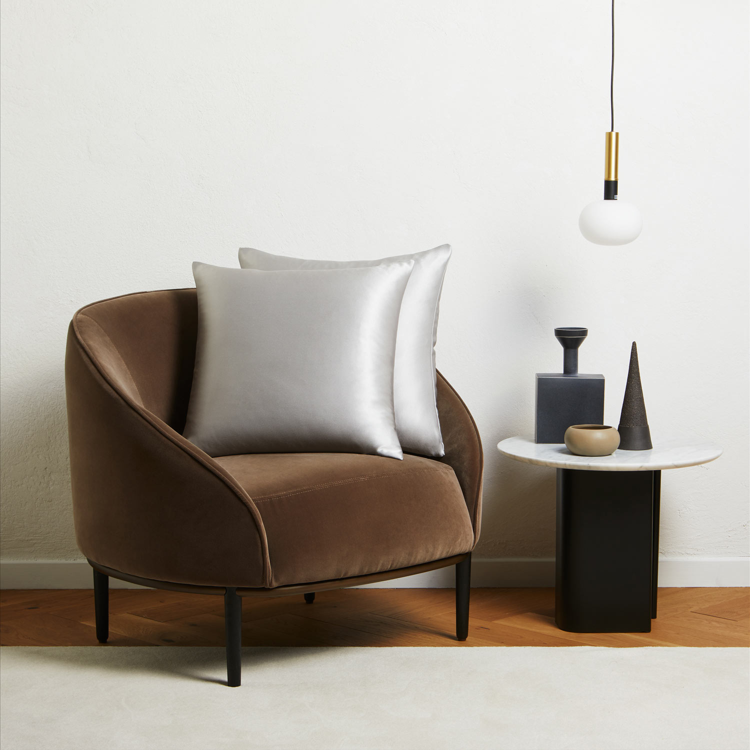 Light terry and Linen Cuscino Decorativo