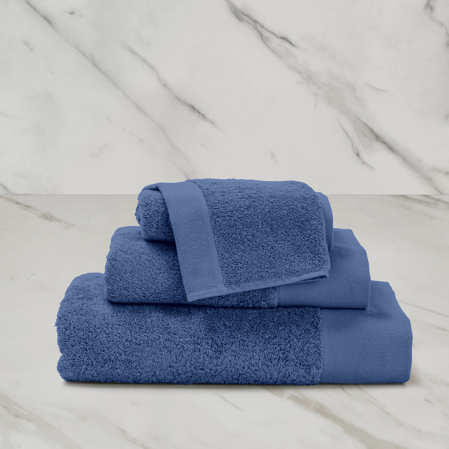 Frette Eternity Wash Cloth In Sky Blue, Cotton | Made In Portugal