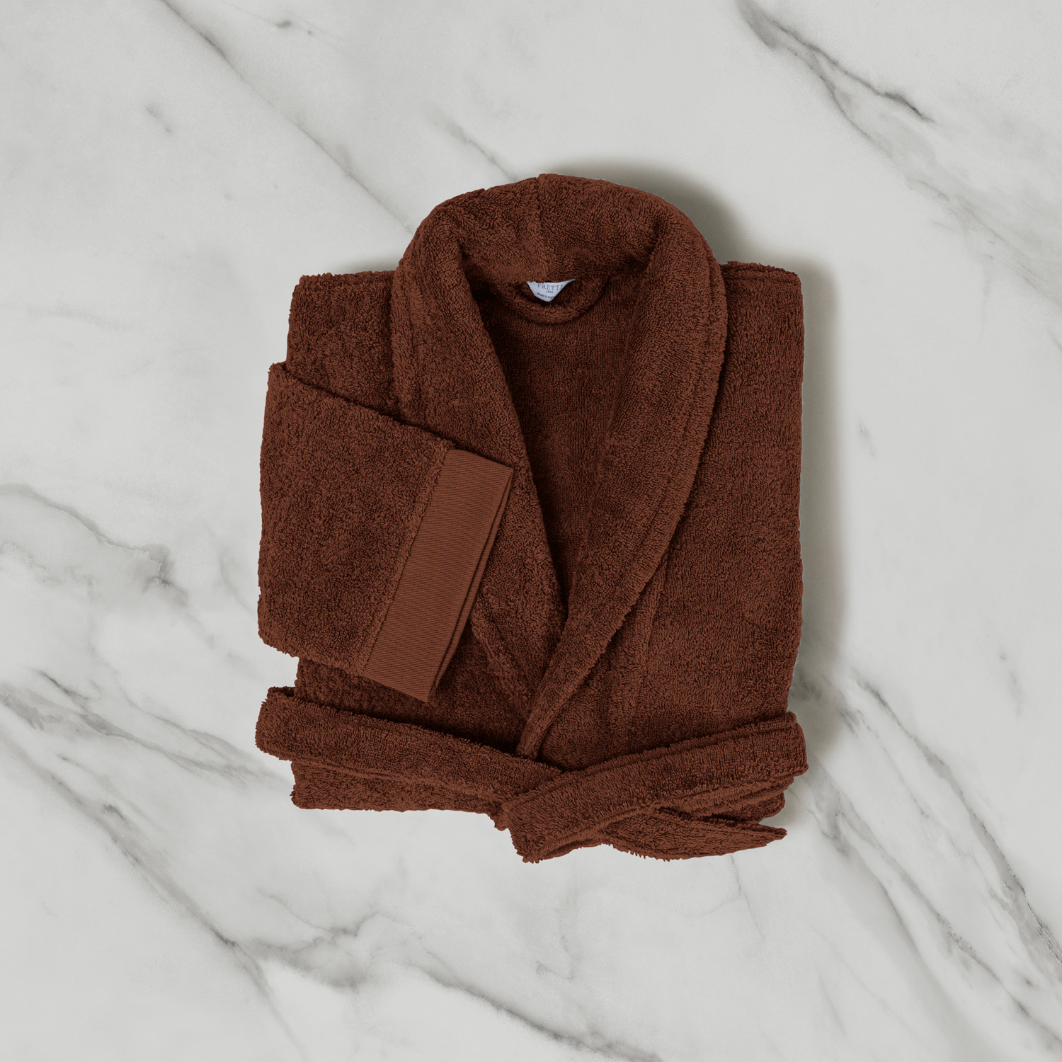 Frette Eternity Bathrobe In Cinnamon Size Xl, Cotton | Made In Portugal