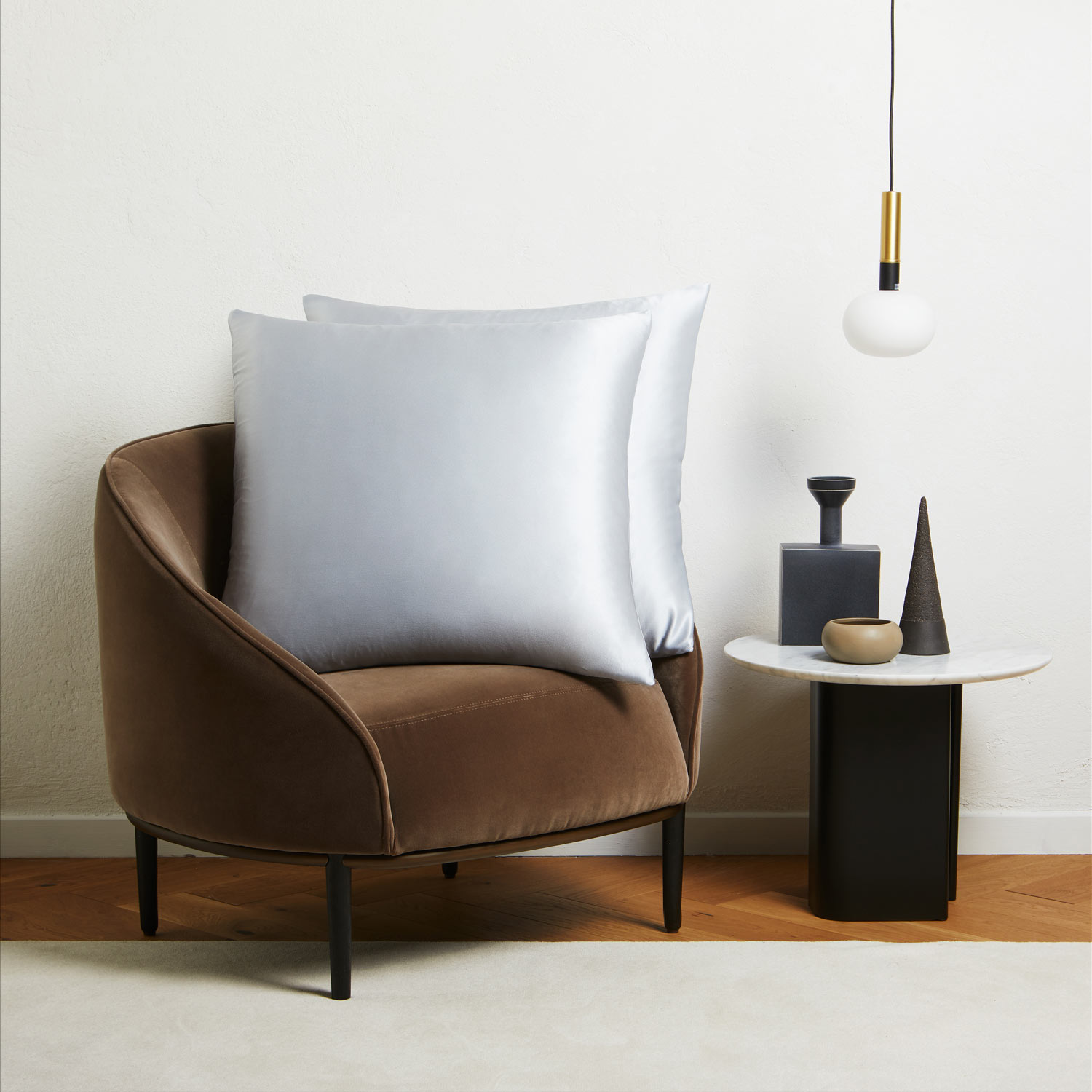 Light terry and Linen Cuscino Decorativo