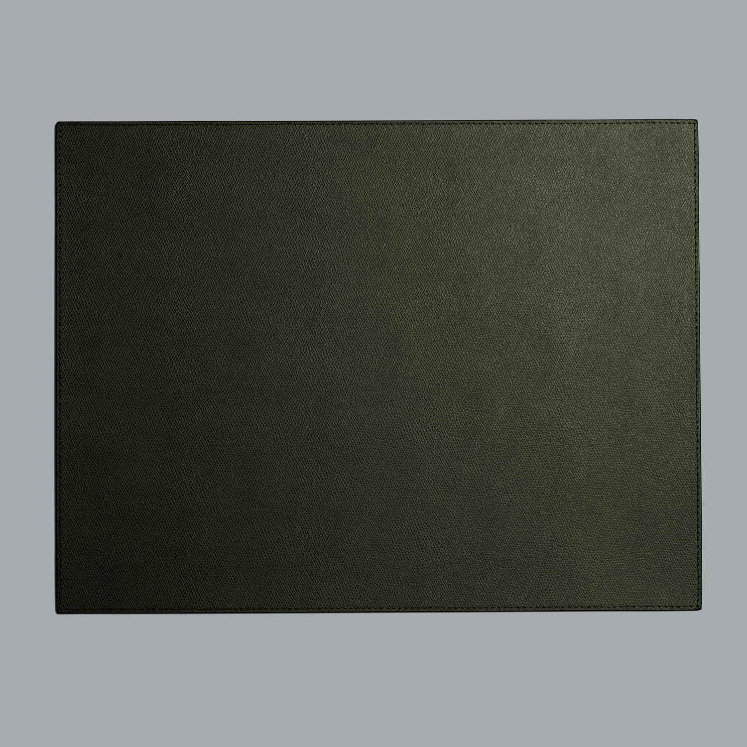 Frette Otello Placemat In Forest Green, Real Leather | Made In Italy