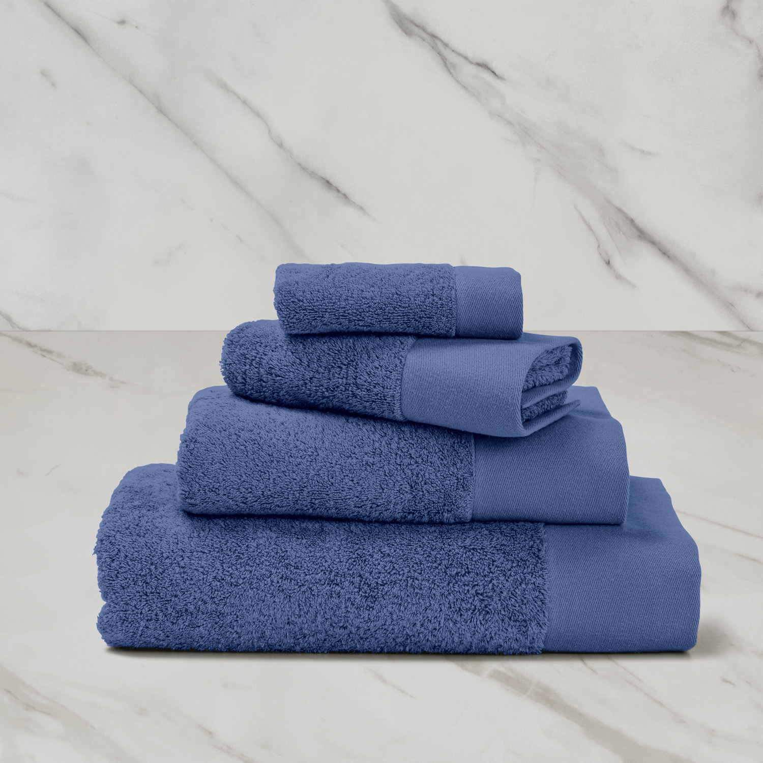 Frette Eternity 2 Piece Towel Set In Sky Blue, Cotton | Made In Portugal