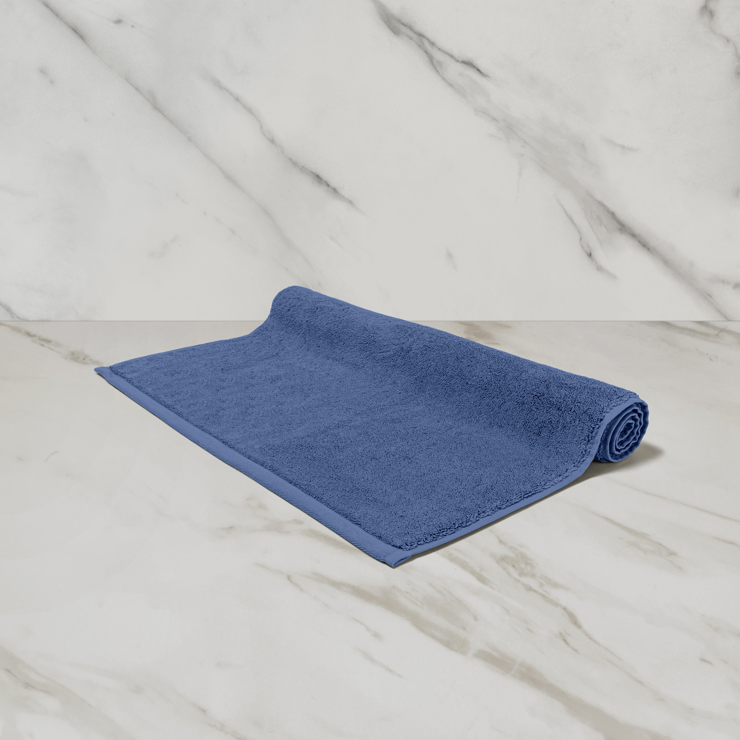 Frette Eternity Bath Mat In Sky Blue, Cotton | Made In Portugal