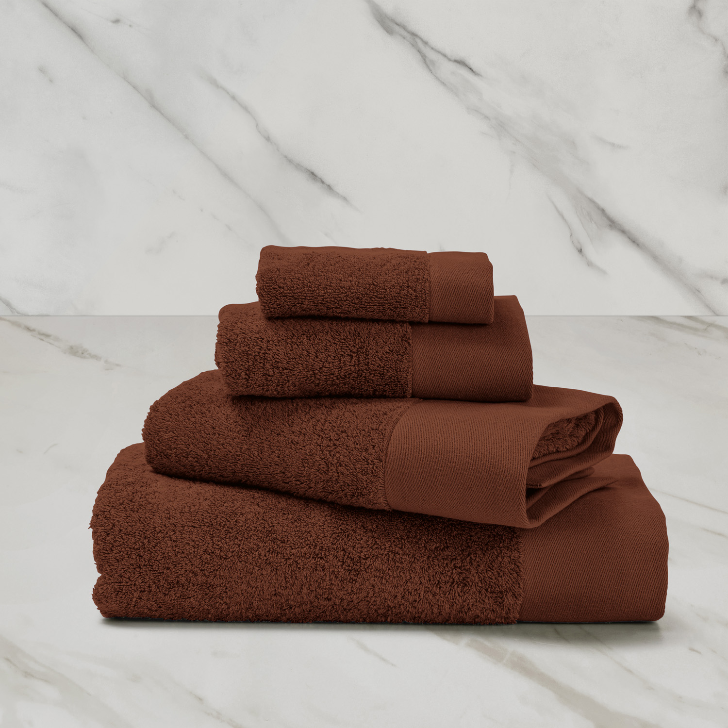 Frette Eternity 2 Piece Towel Set In Cinnamon, Cotton | Made In Portugal